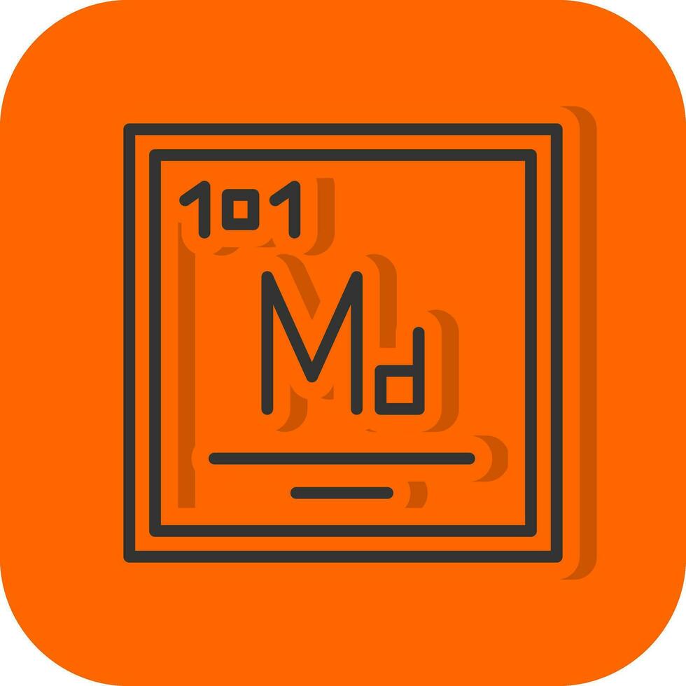 Mendelevium Vector Icon Design