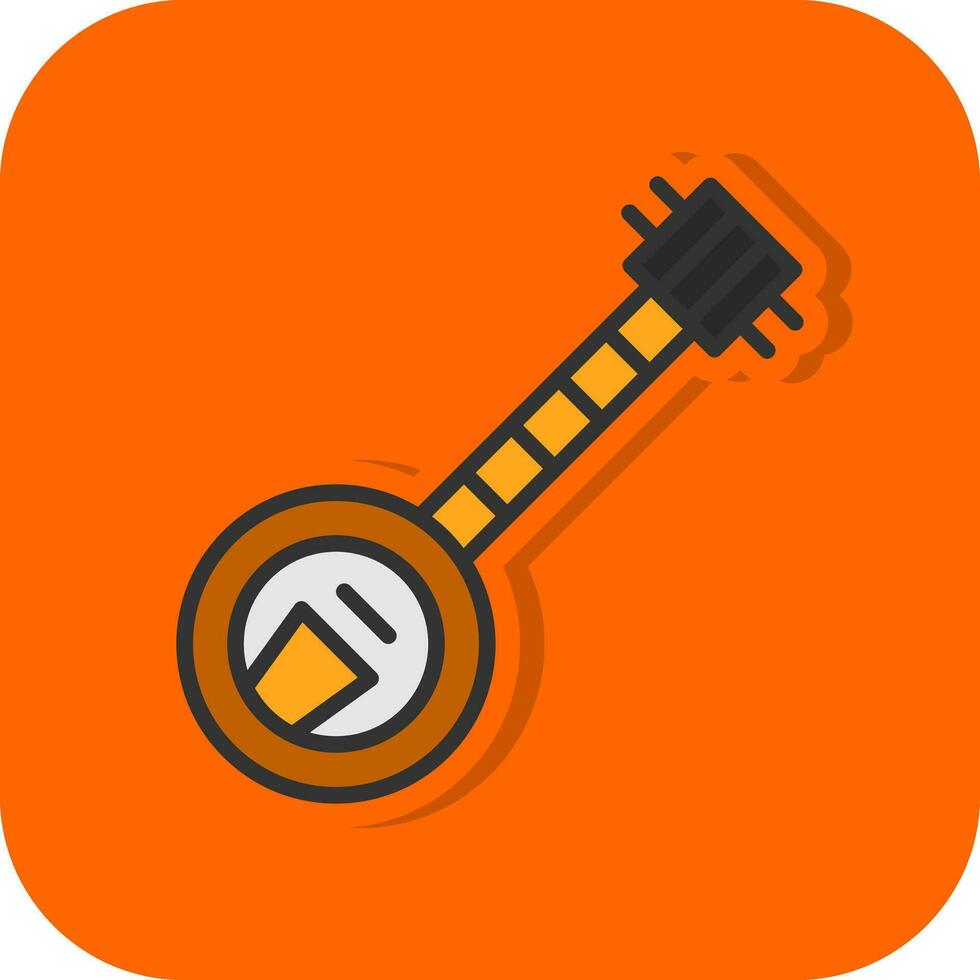 Banjo Vector Icon Design