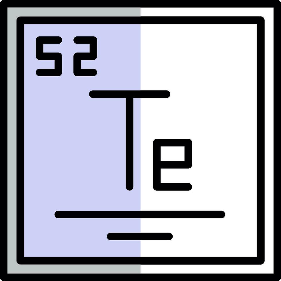 Tellurium Vector Icon Design