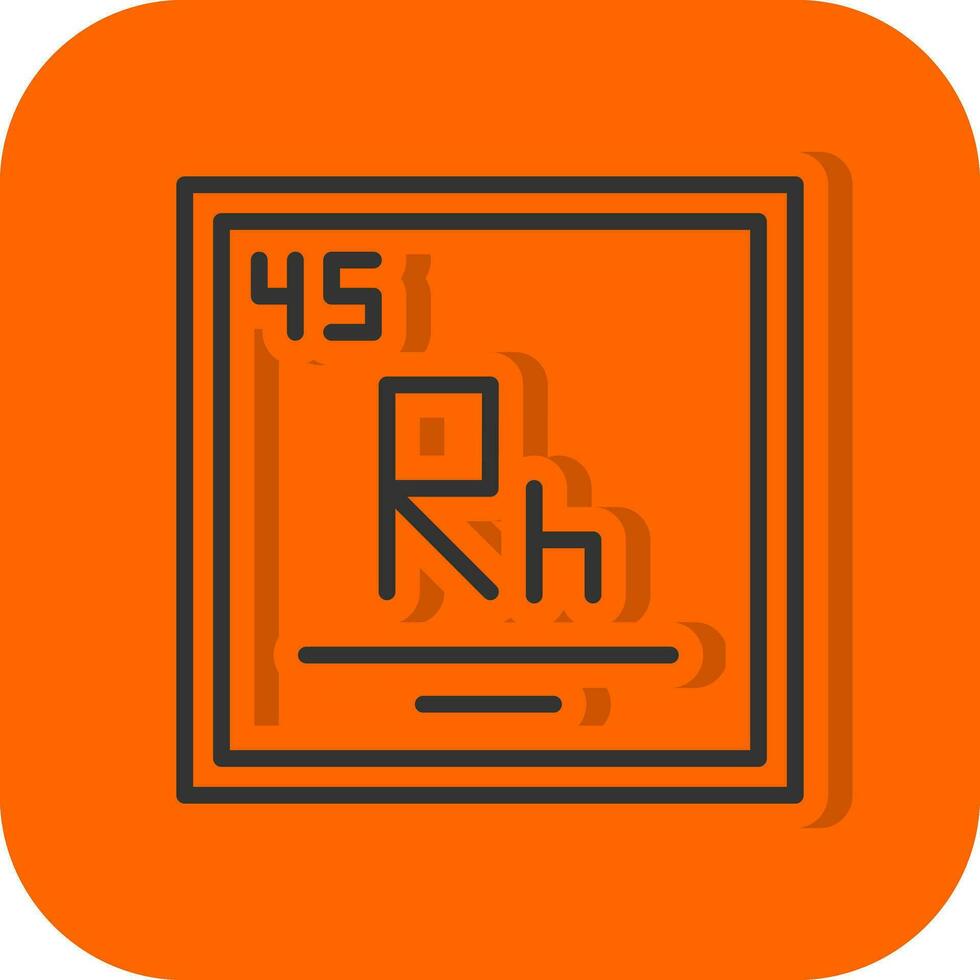 Rhodium Vector Icon Design