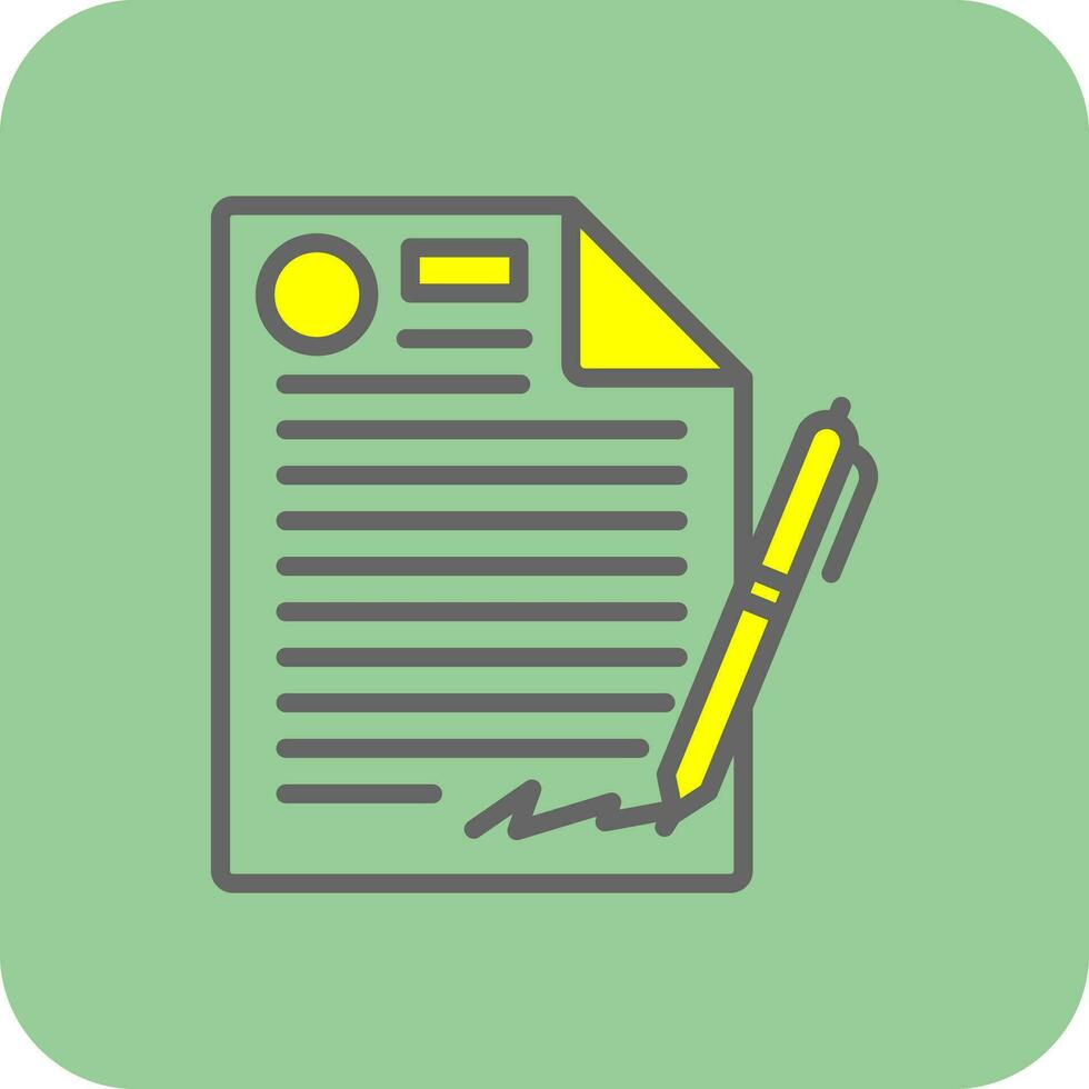 Contract Vector Icon Design