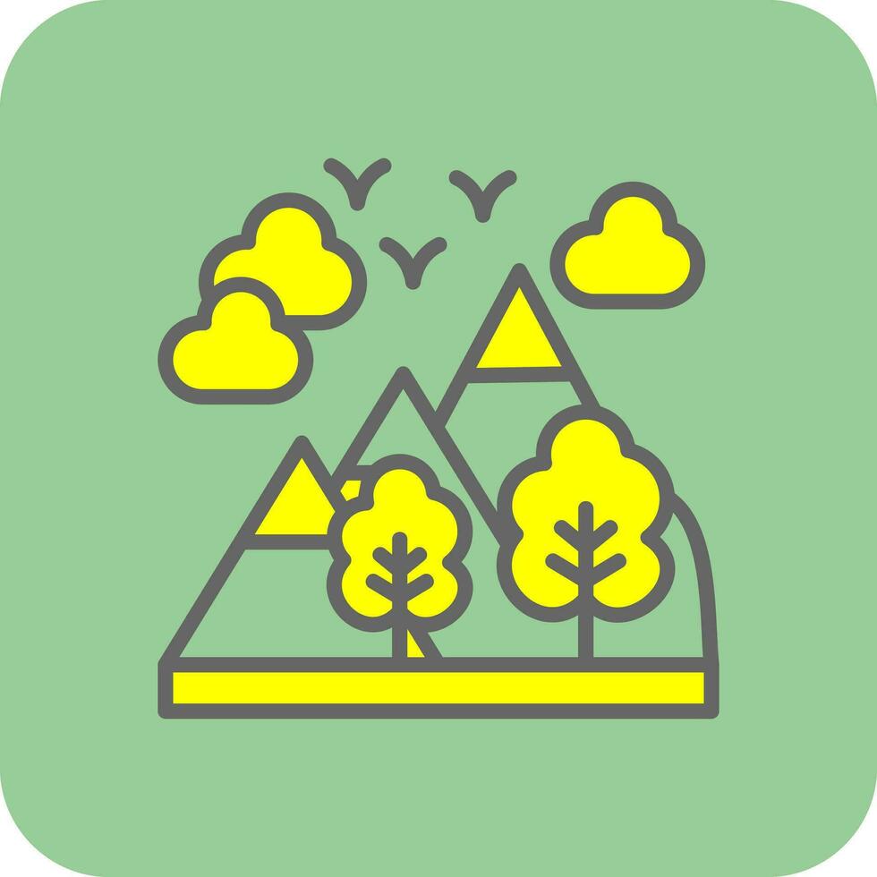Alps Vector Icon Design