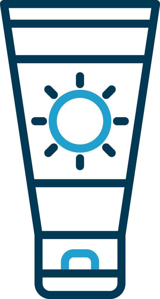 Sun cream Vector Icon Design