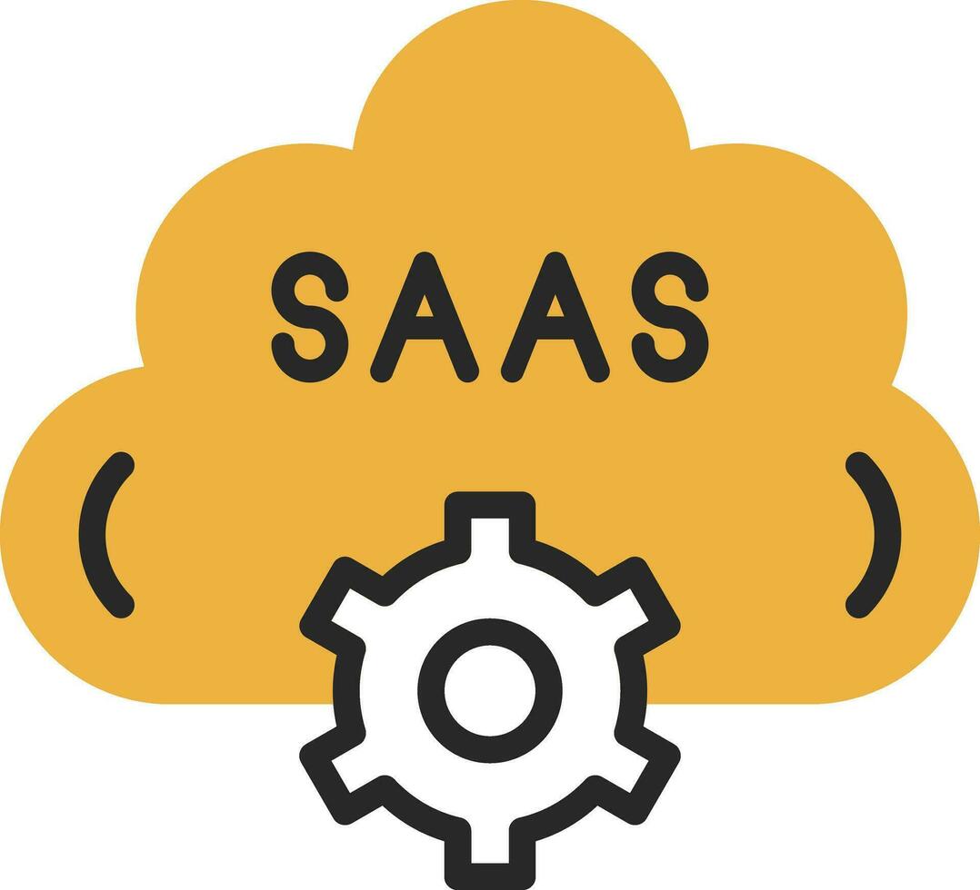 Saas Vector Icon Design