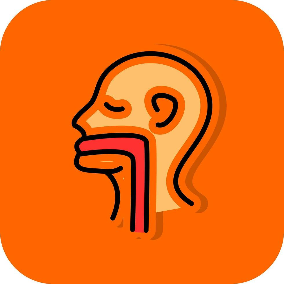 Throat Vector Icon Design