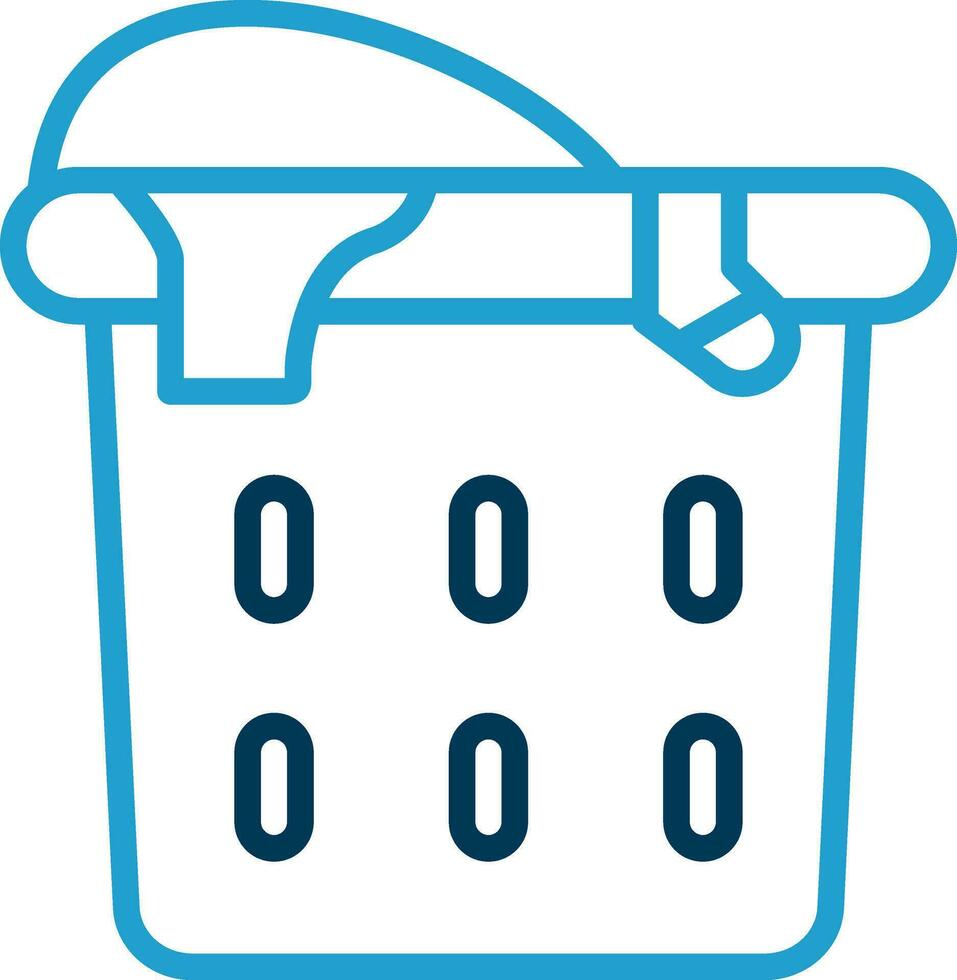 Laundry basket Vector Icon Design