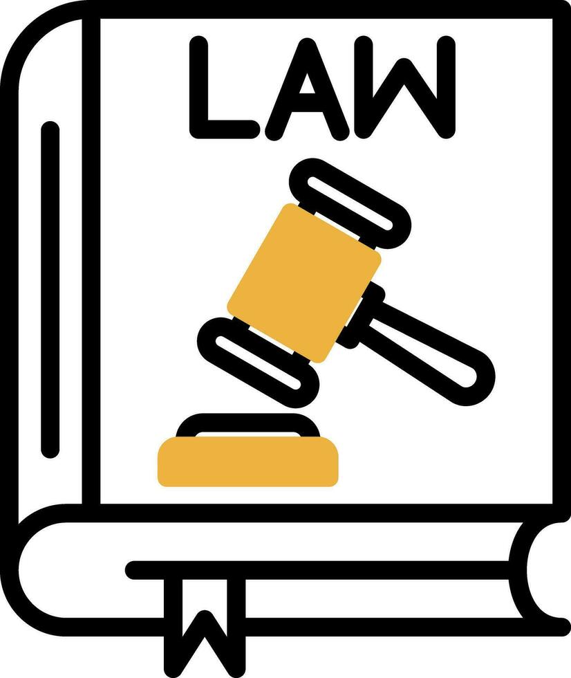 Law book Vector Icon Design