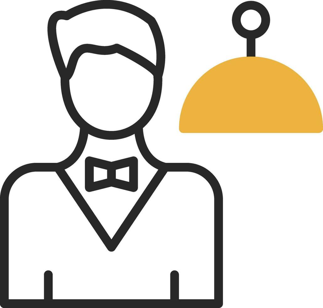 Waiter Vector Icon Design