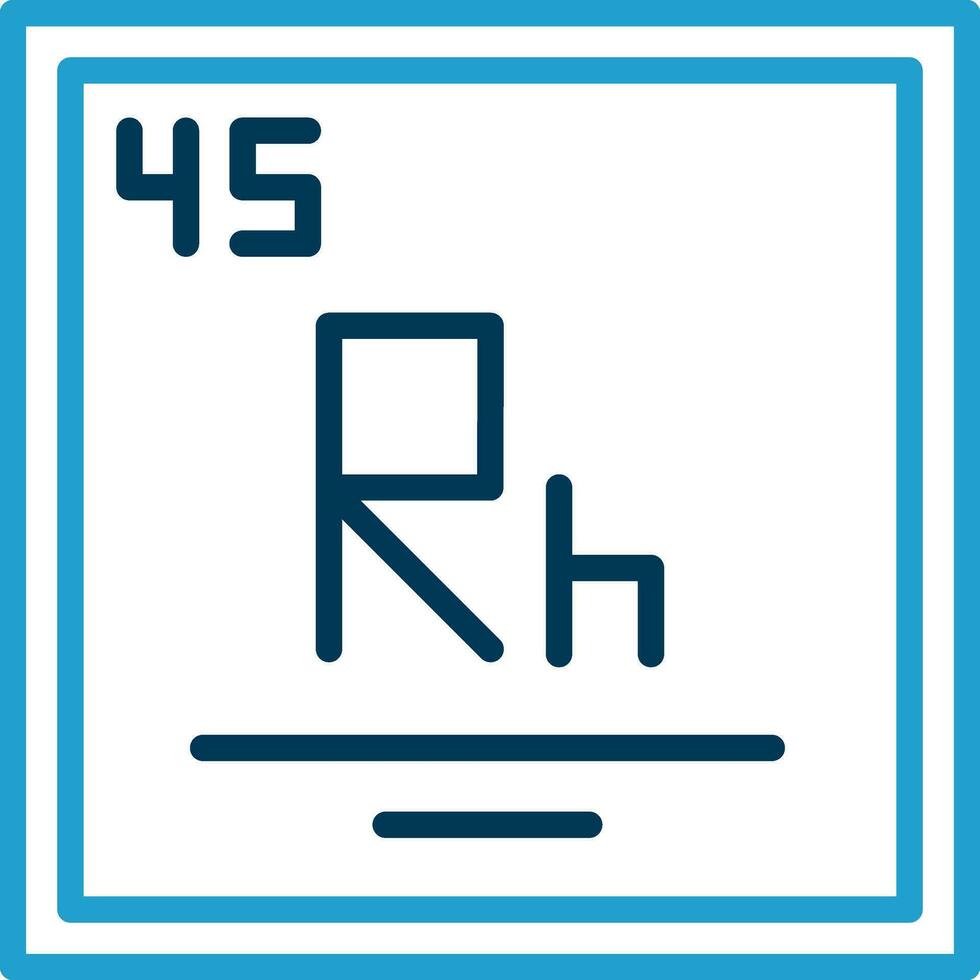 Rhodium Vector Icon Design