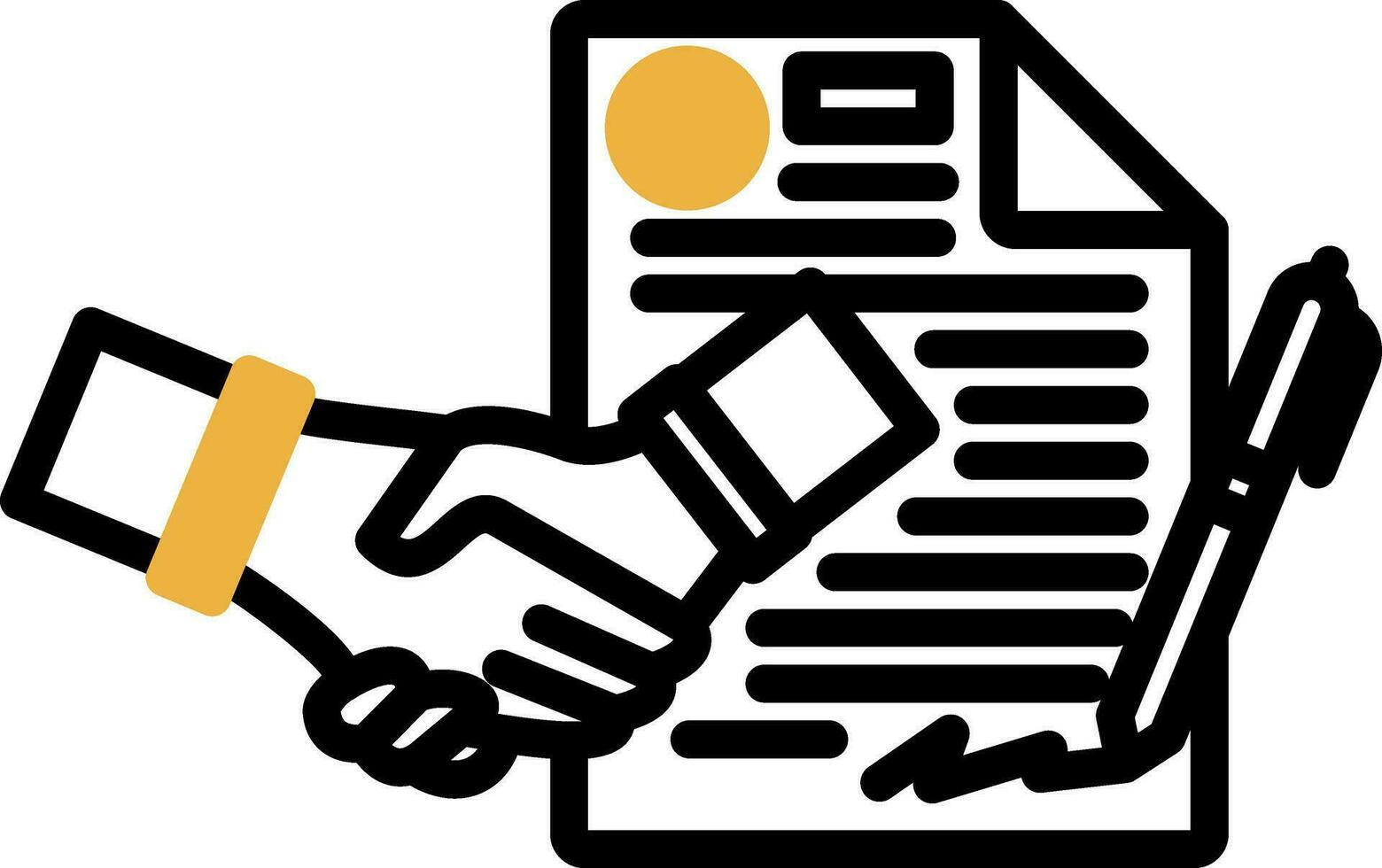 Contract Vector Icon Design