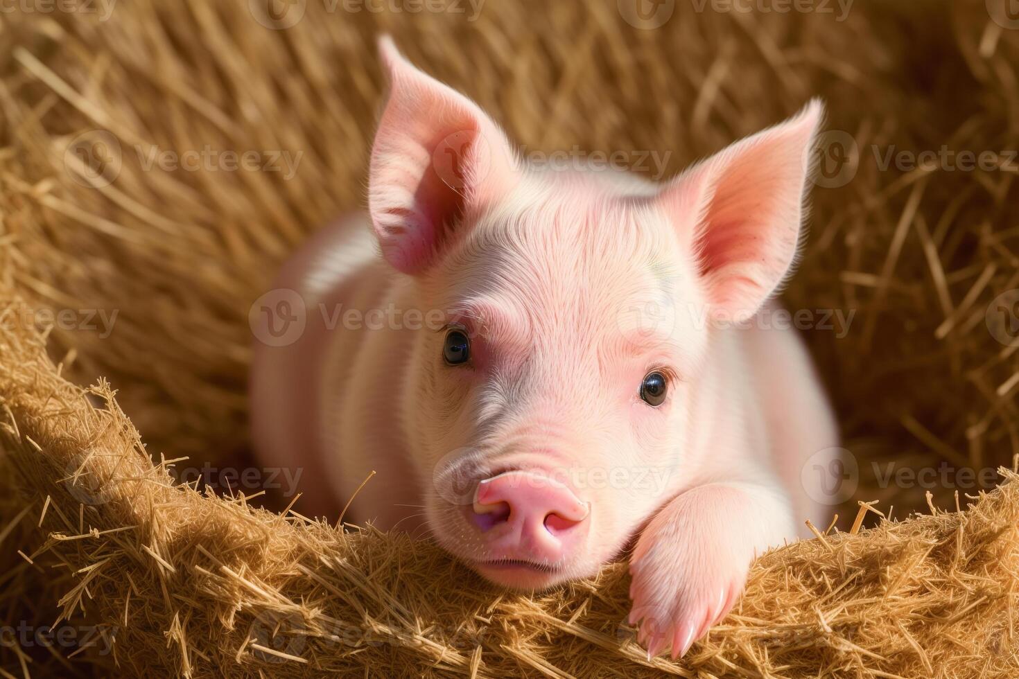 The pig at the pig farm. The Joyful Oinkers. Adventures on the Pig Farm. photo