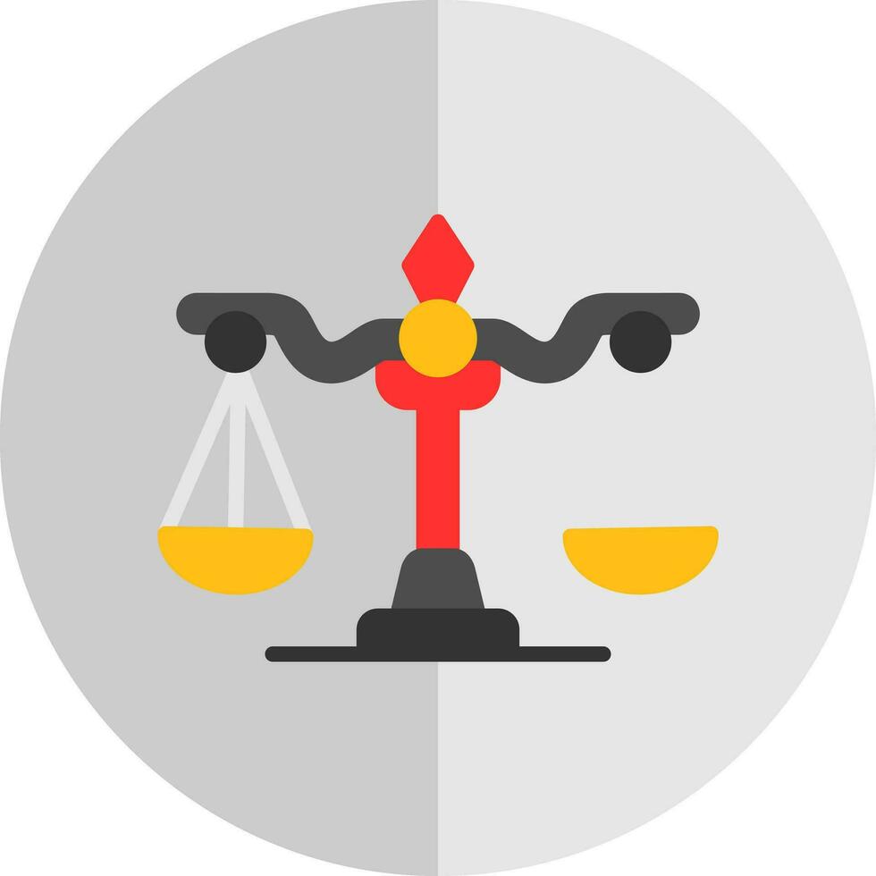 Justic scale Vector Icon Design