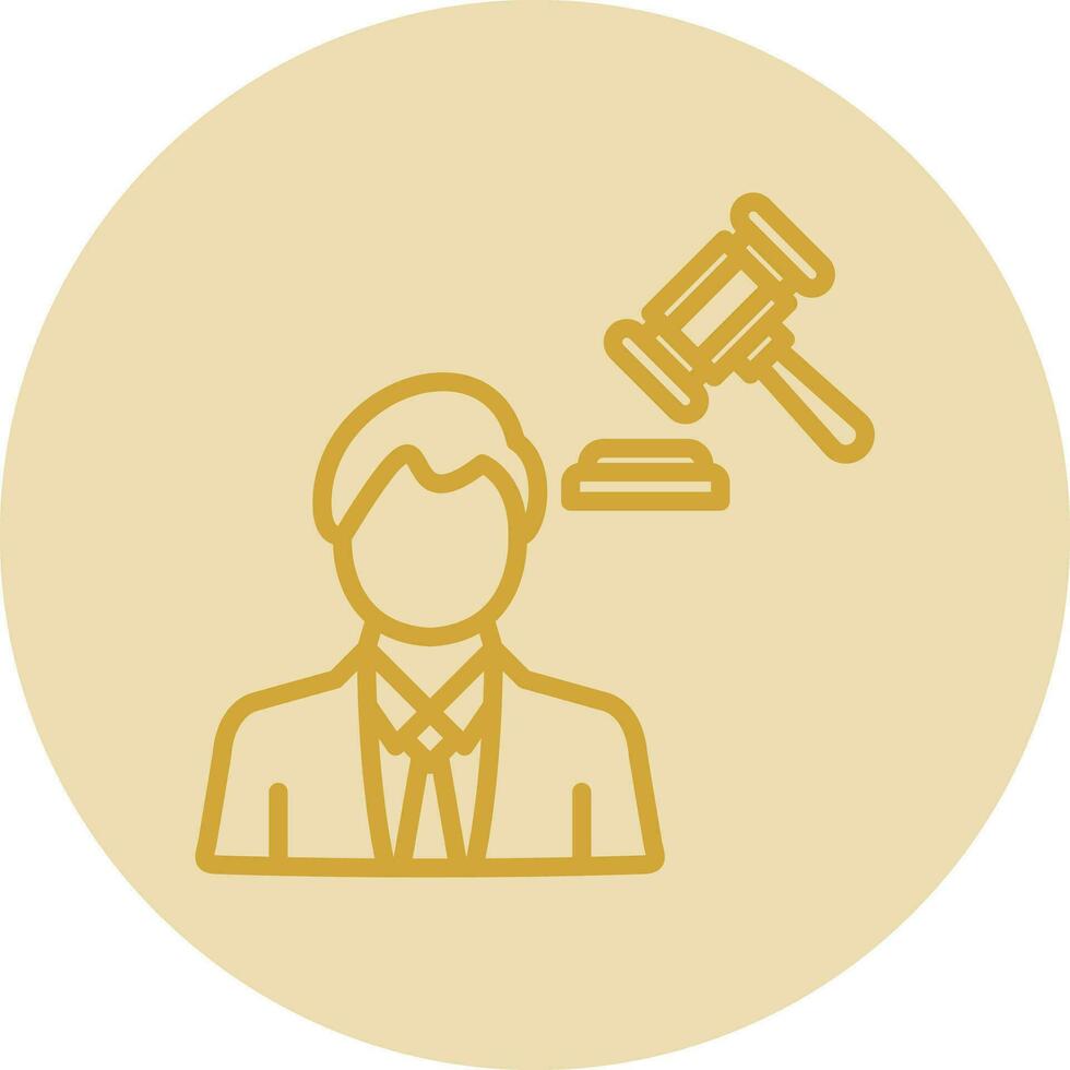 Lawyer Vector Icon Design