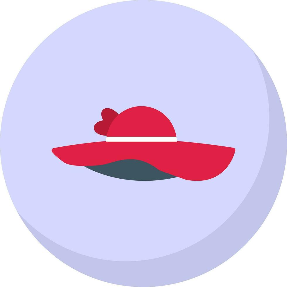 diseño de icono de vector de sombrero de sol