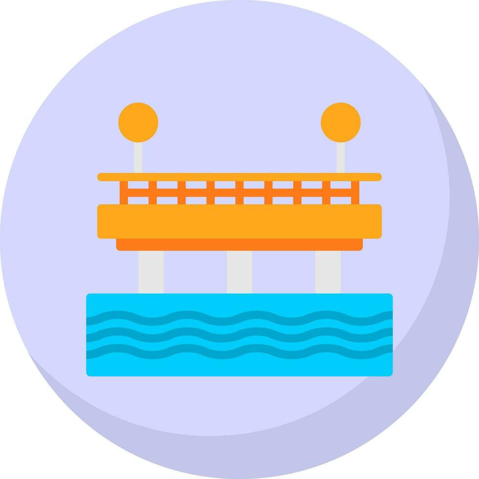 Pier Vector Icon Design