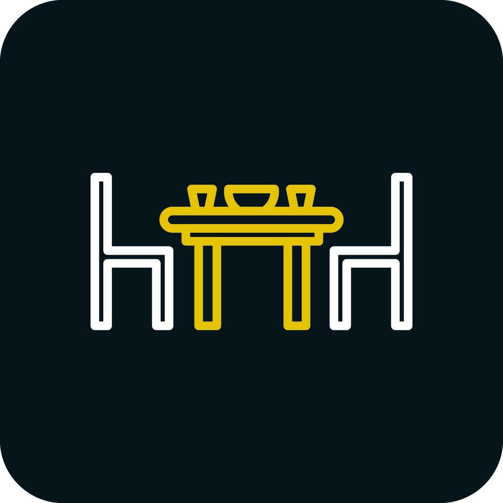 Dining table Vector Icon Design