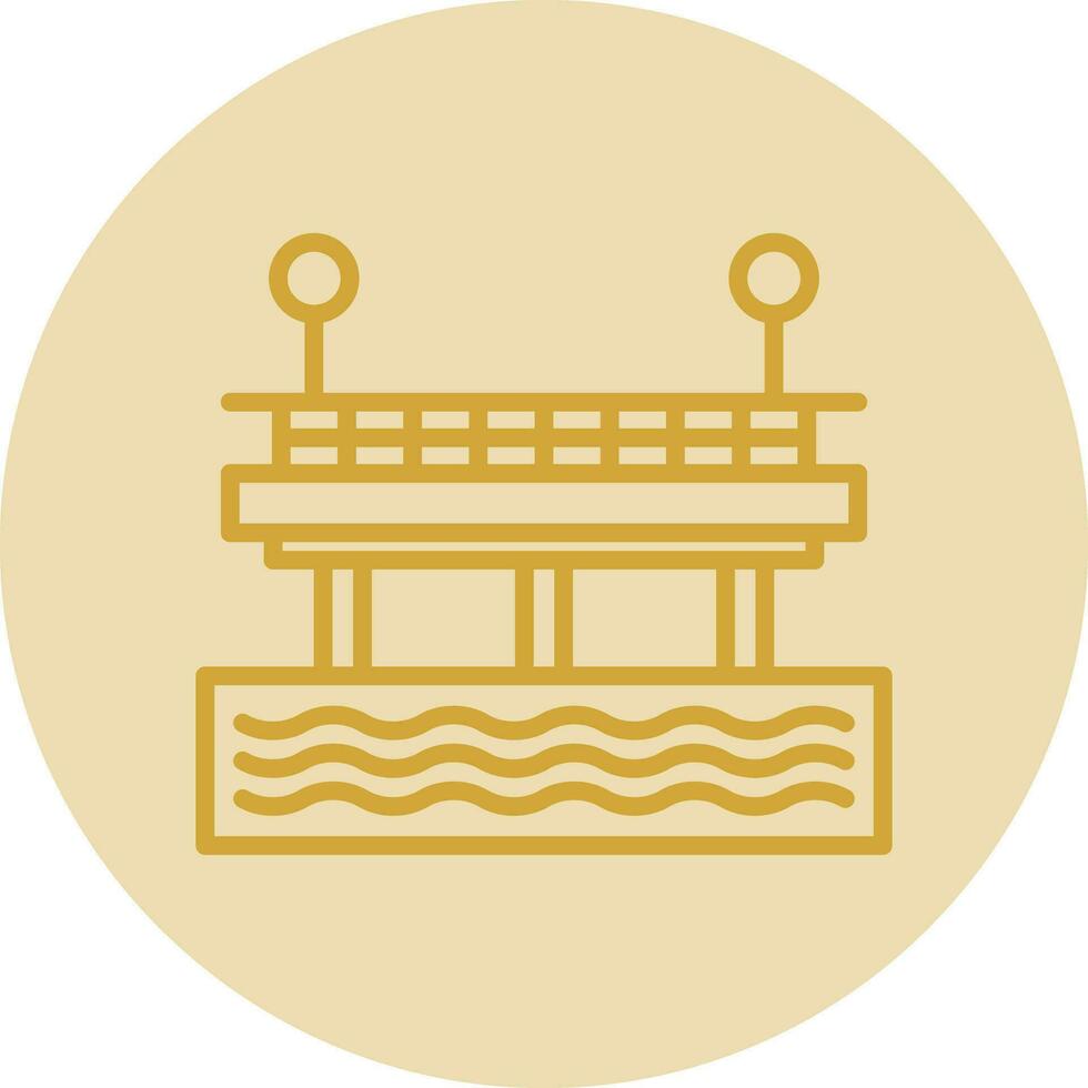 Pier Vector Icon Design