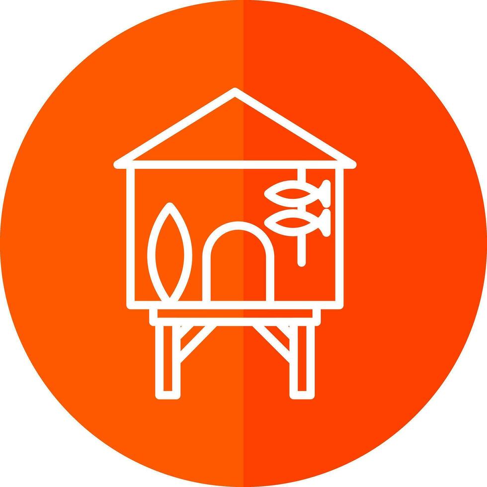 Beach hut Vector Icon Design