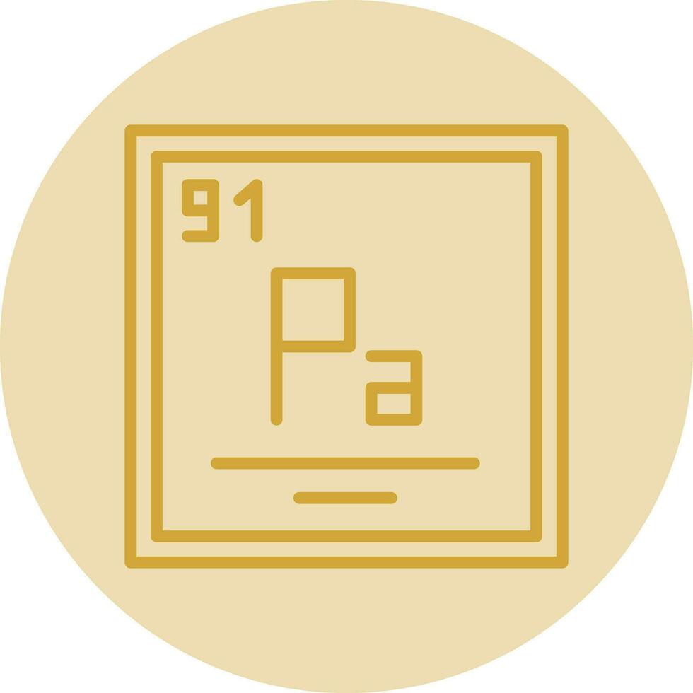 Protactinium Vector Icon Design