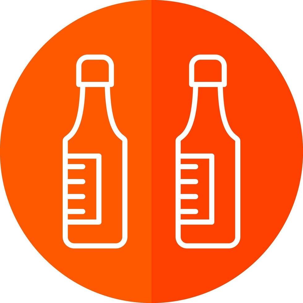 Beer bottles Vector Icon Design