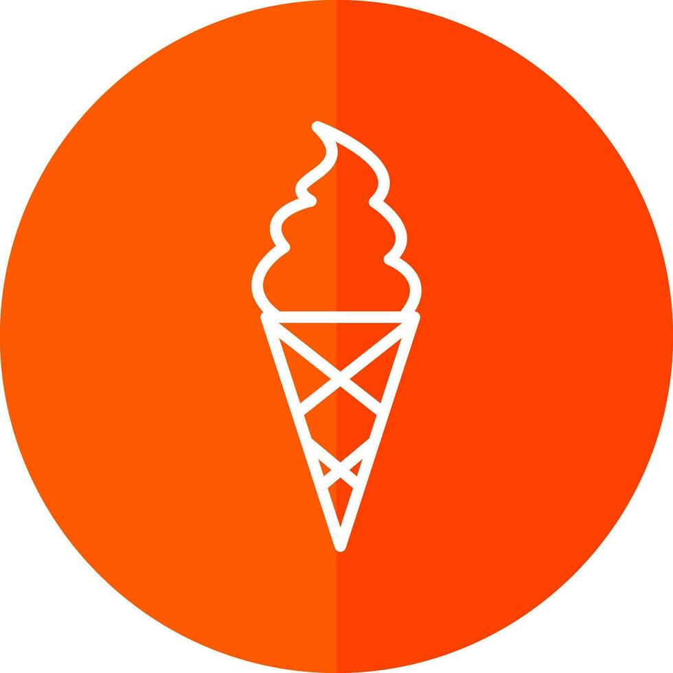 Ice cream cone Vector Icon Design