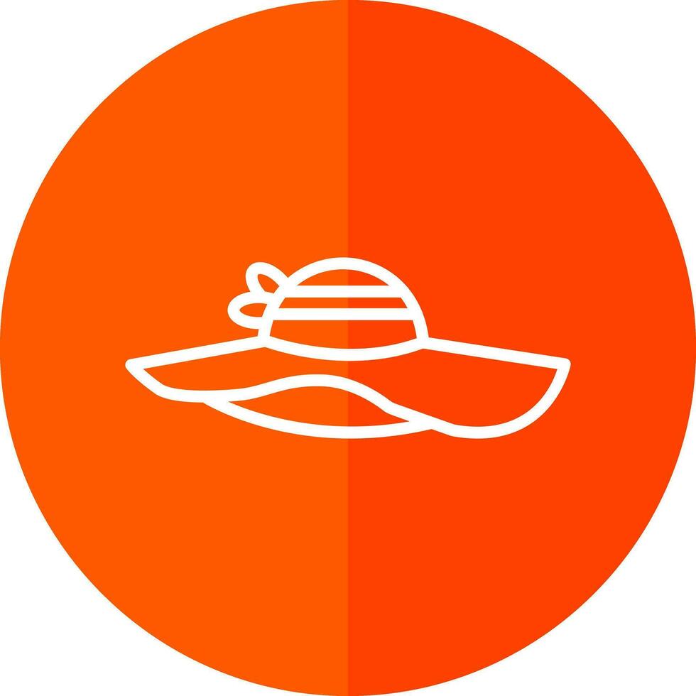 diseño de icono de vector de sombrero de sol