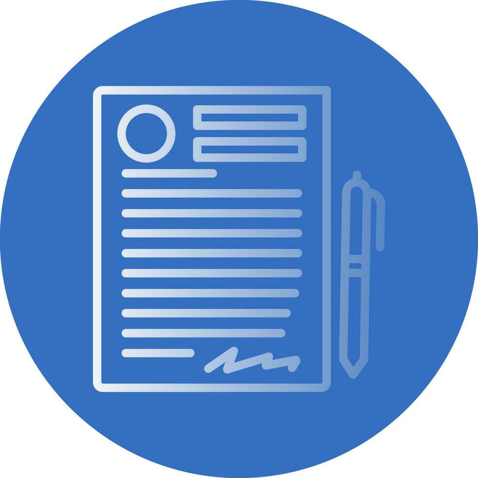 Contract Vector Icon Design