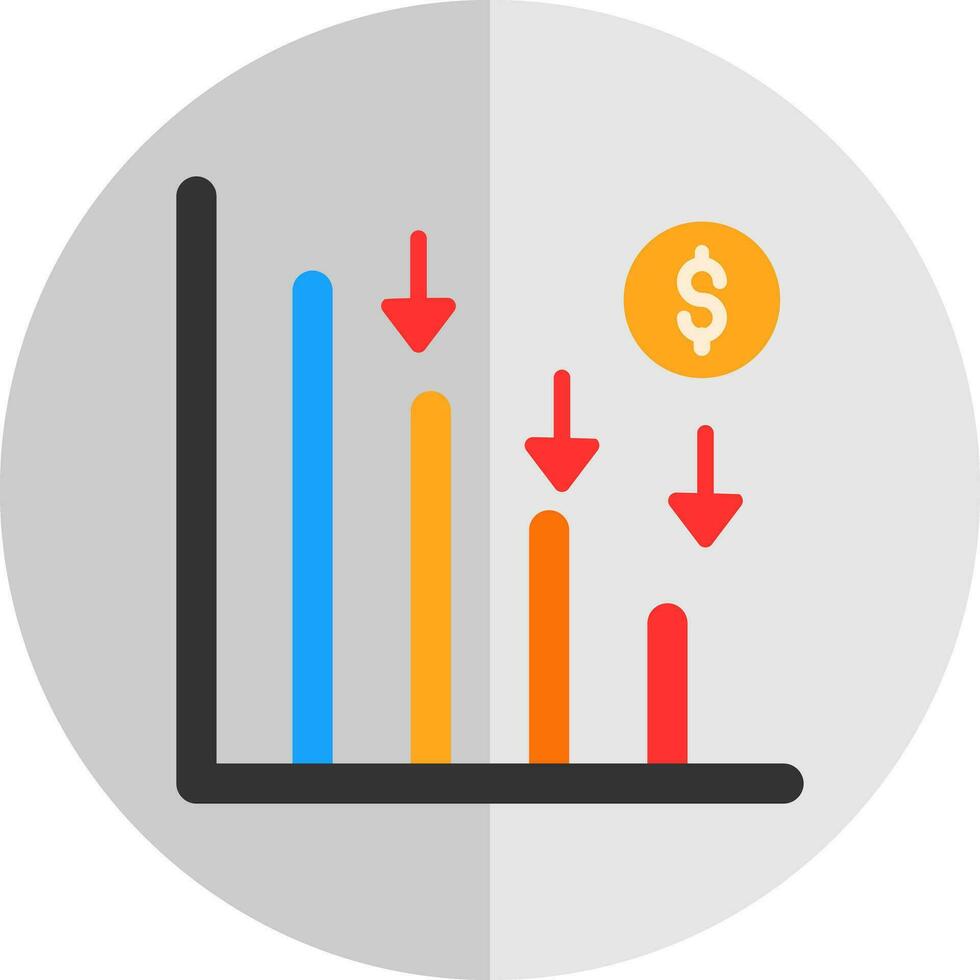 Line chart Vector Icon Design