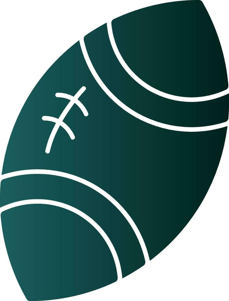 Rugby ball Vector Icon Design