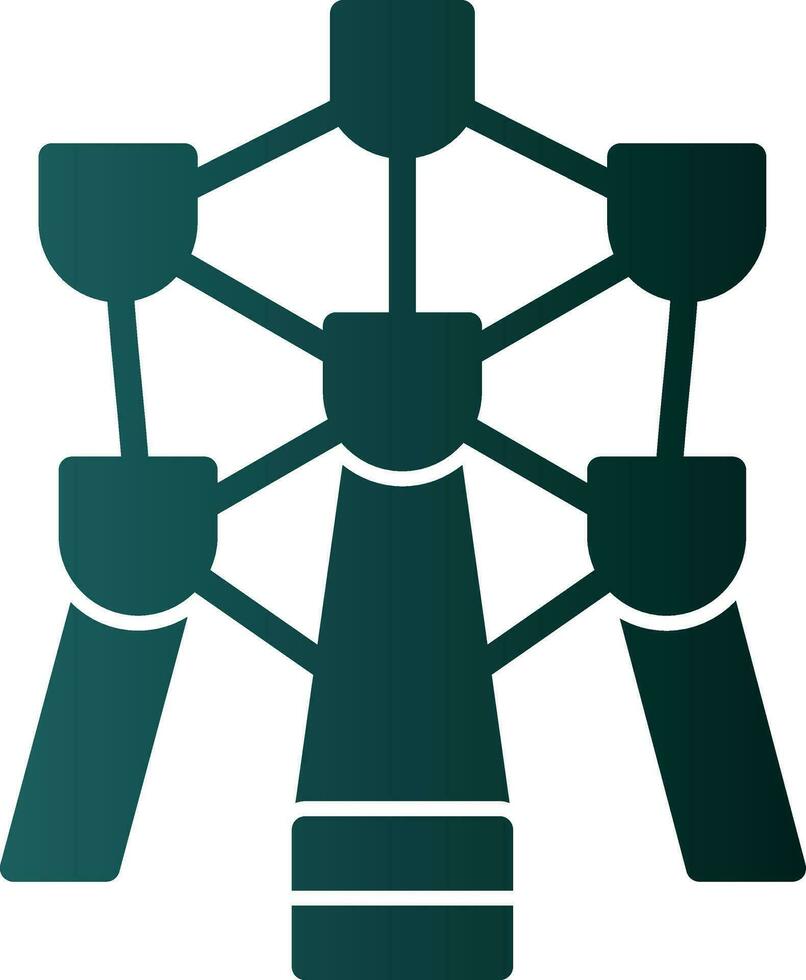 Atomium Vector Icon Design