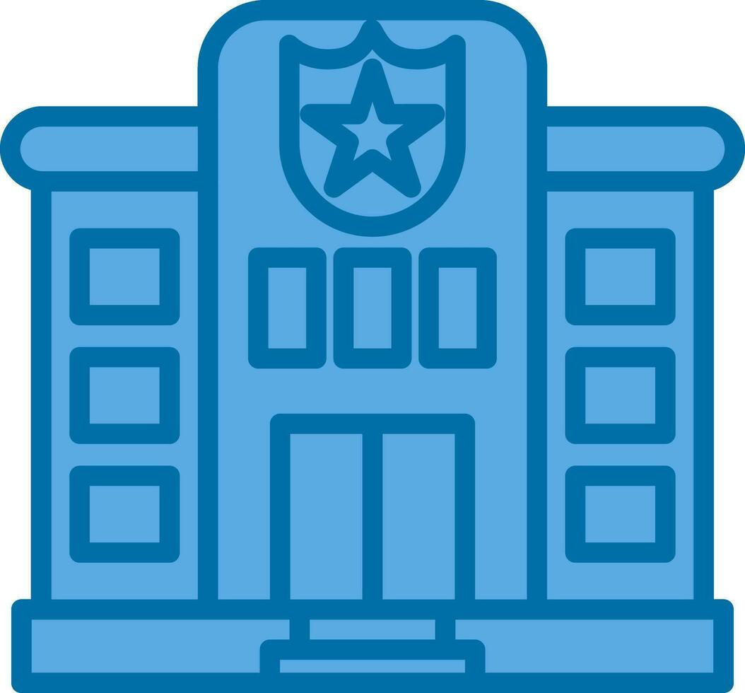 Police station Vector Icon Design