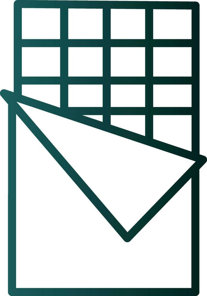 Chocolate bar Vector Icon Design