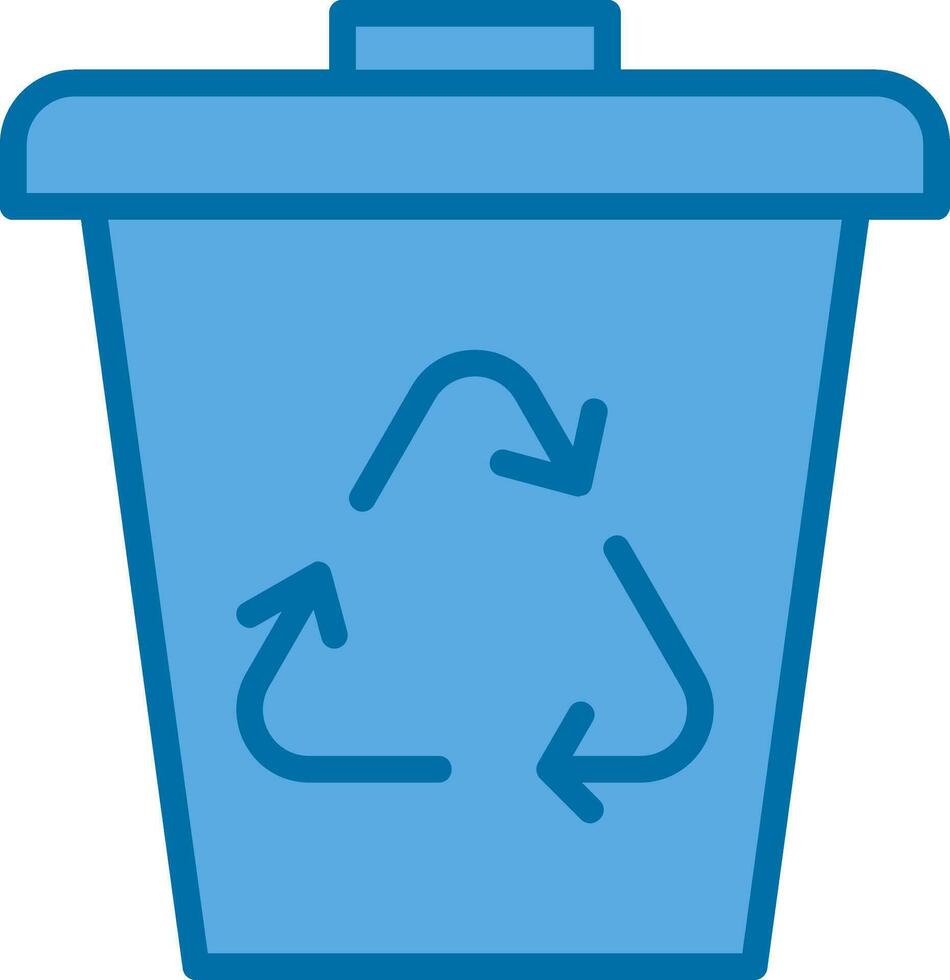 Waste bin Vector Icon Design