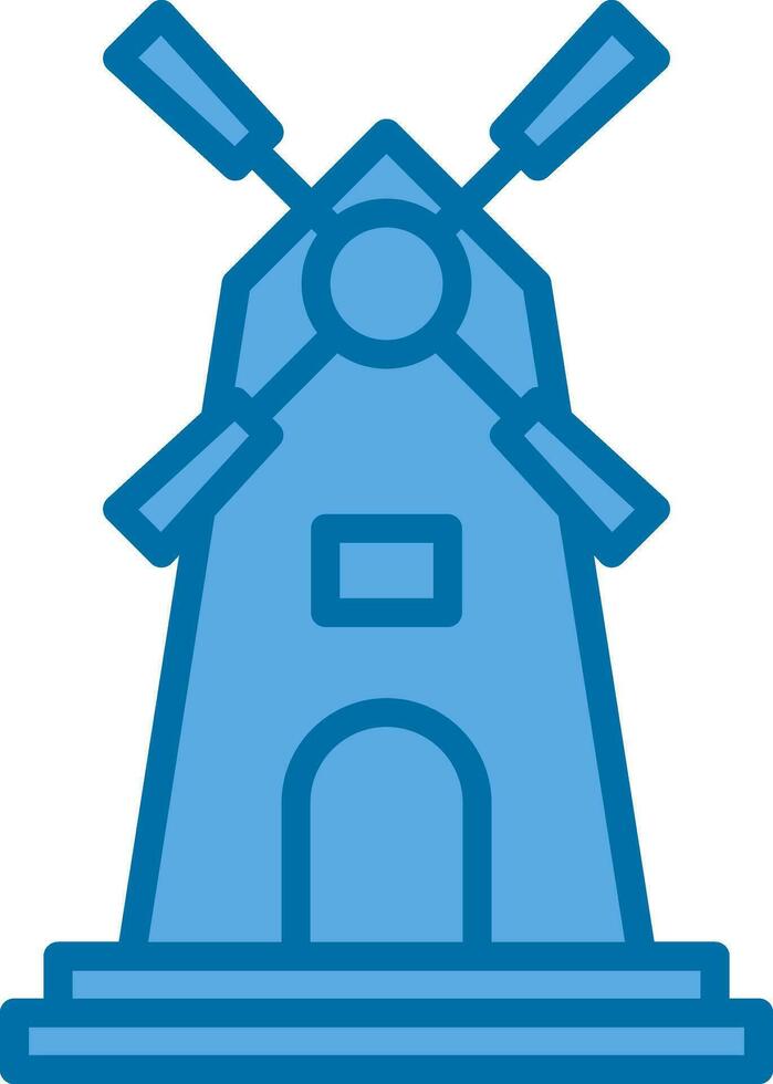 Windmill Vector Icon Design