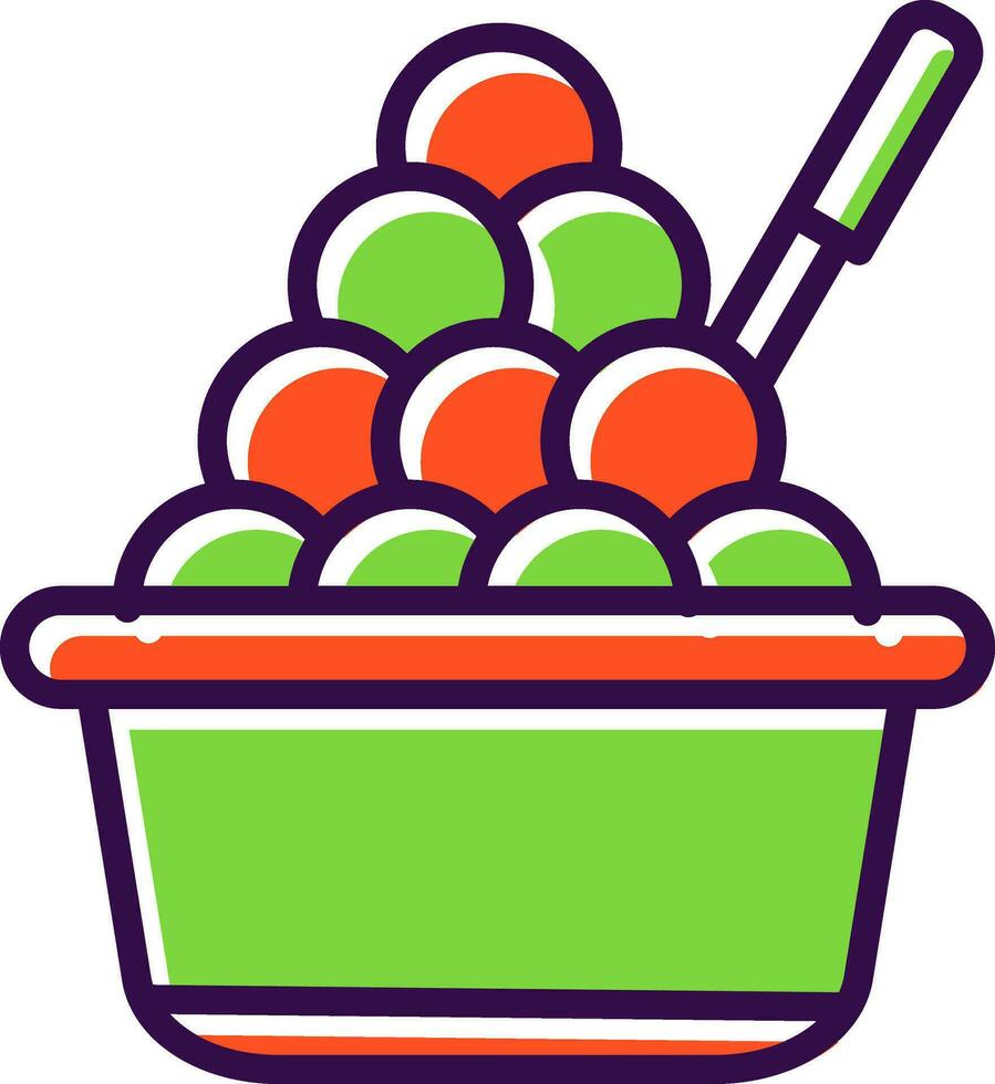 Bitterballen Vector Icon Design