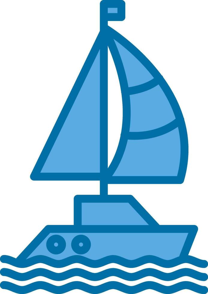 Sailboat Vector Icon Design