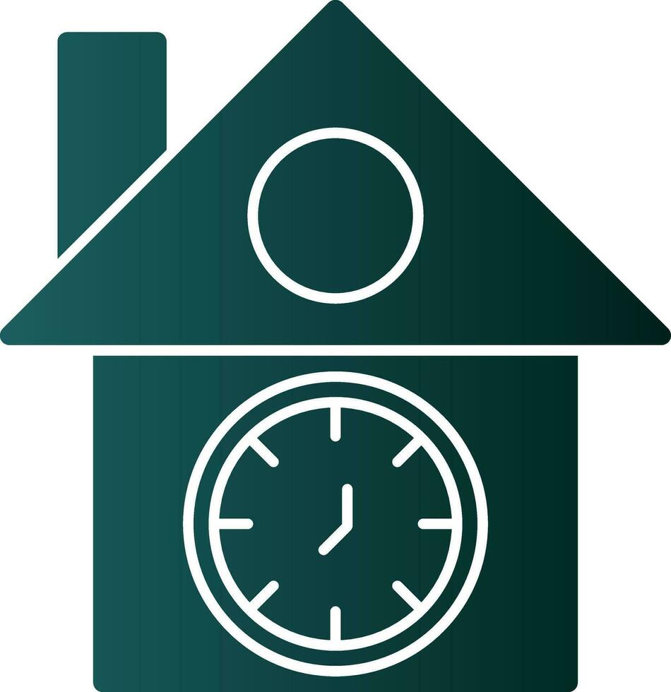 Cuckoo clock Vector Icon Design