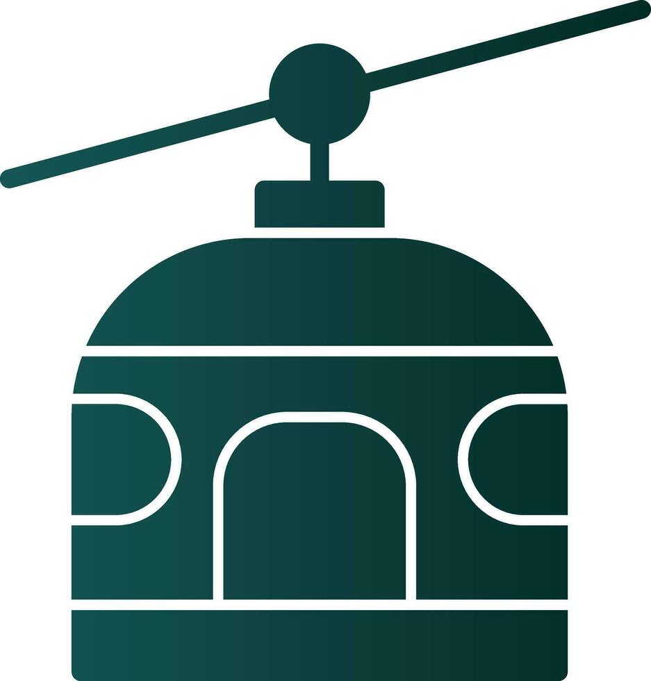 Chairlift Vector Icon Design