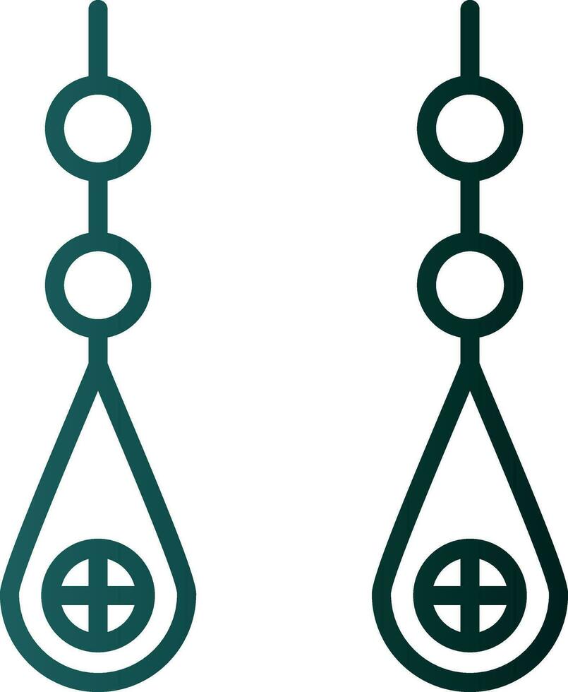 Earring Vector Icon Design
