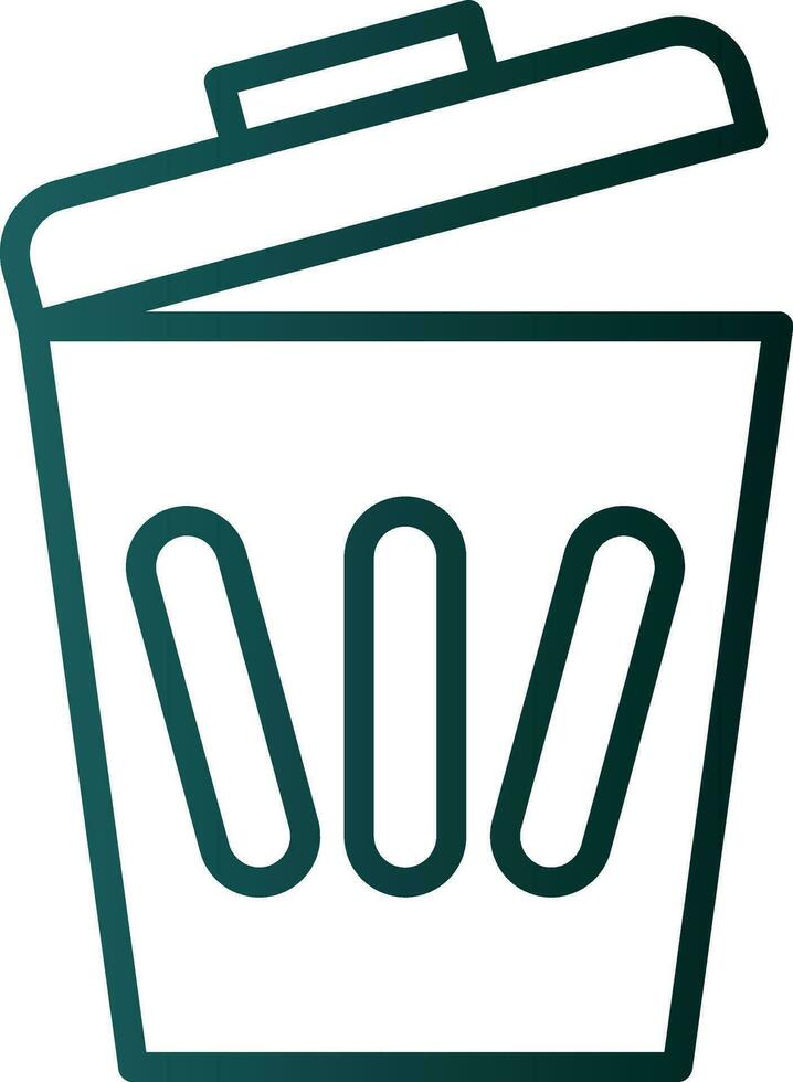 Trash can Vector Icon Design