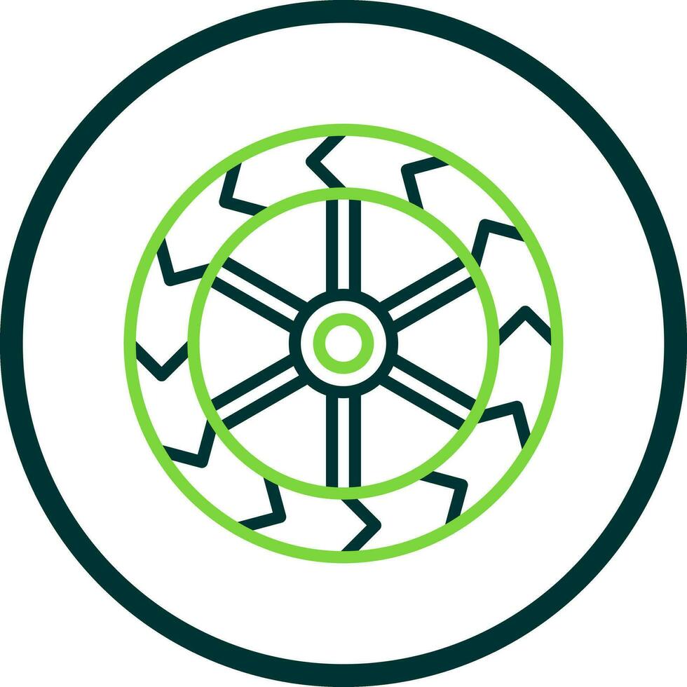 Wheels Vector Icon Design