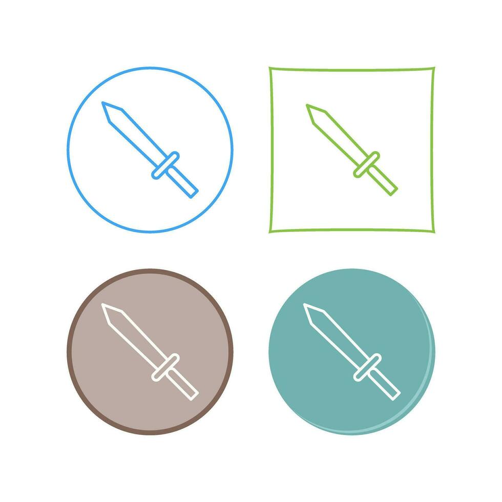 Unique Sword Vector Icon