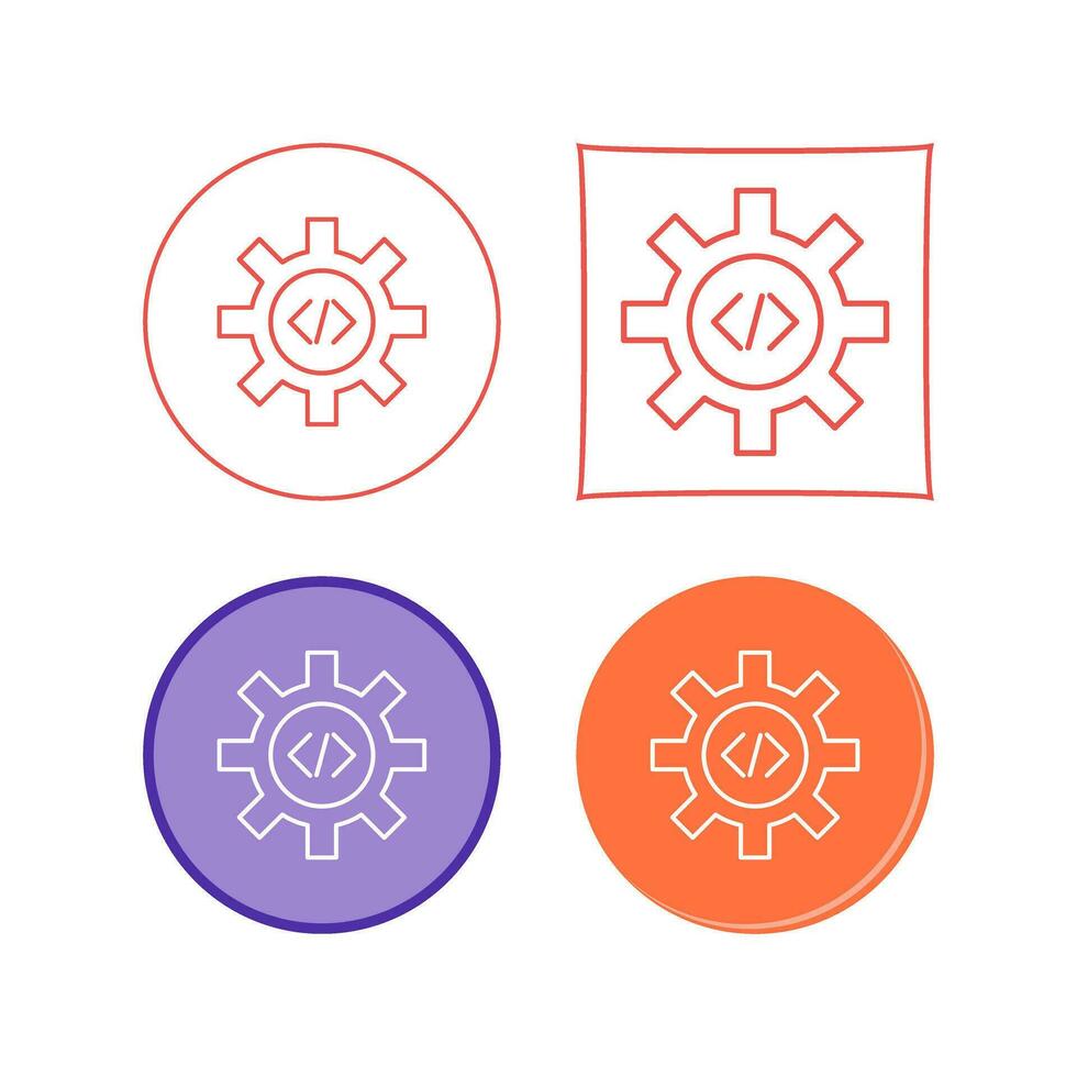 Unique Code Optimization Vector Icon
