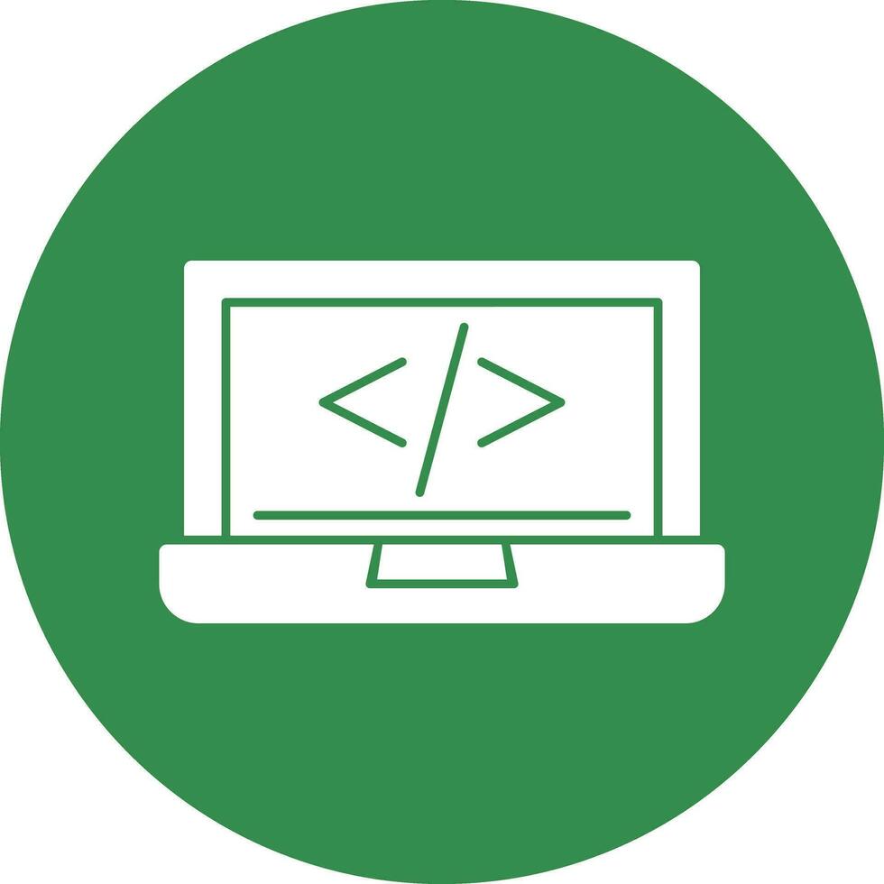 code programming Vector Icon Design