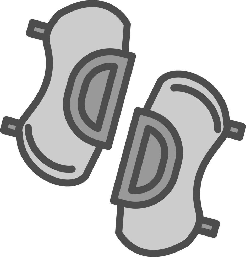 Knee pads Vector Icon Design