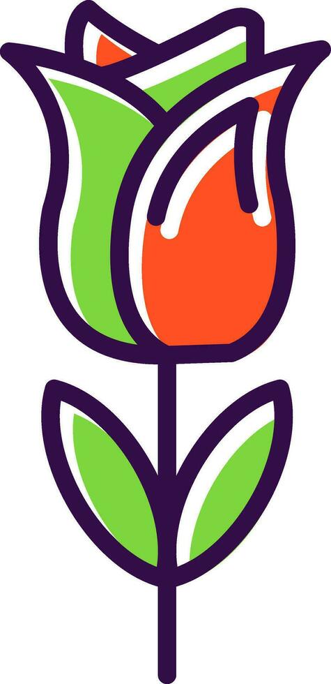 Tulips Vector Icon Design