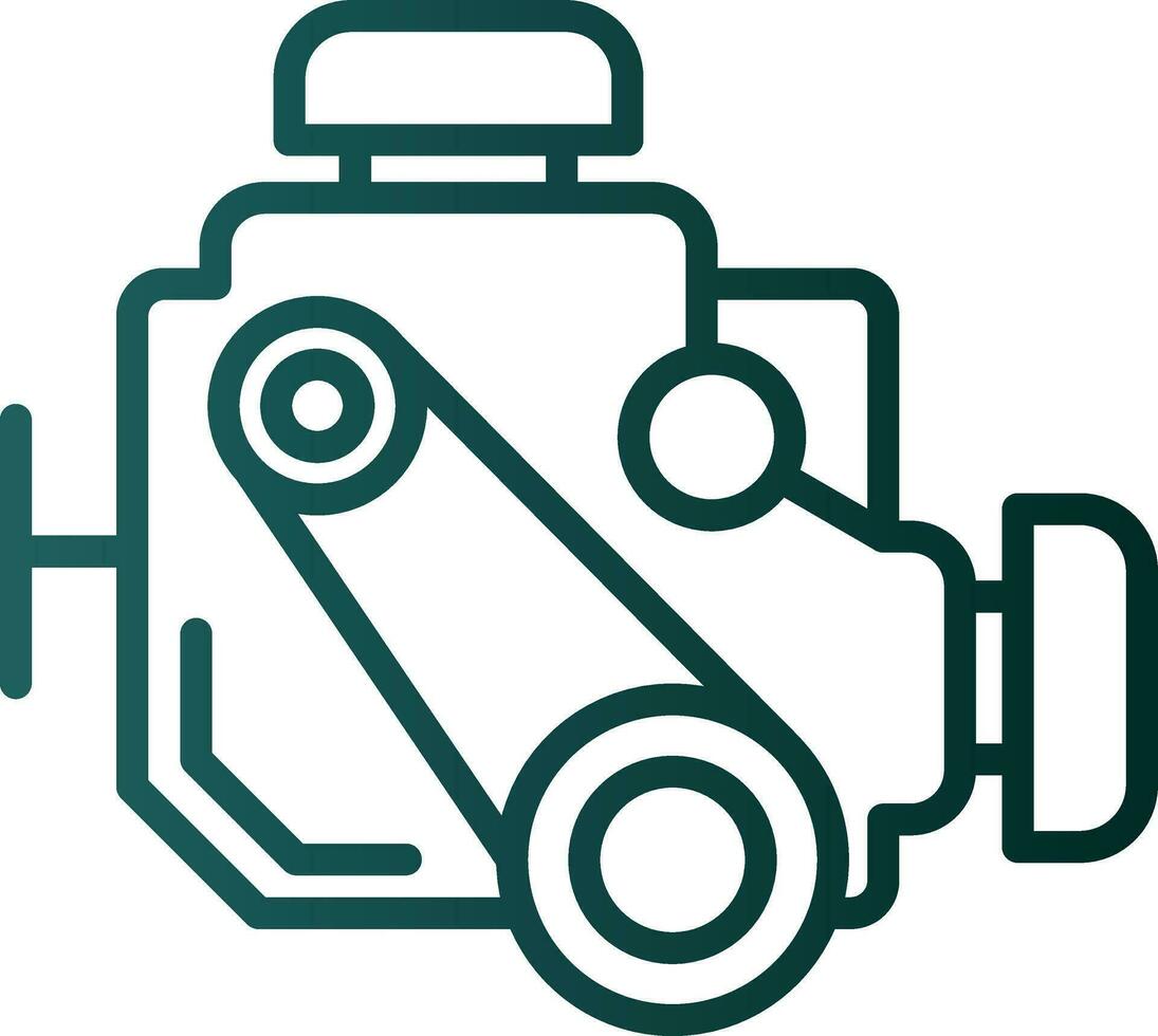 Car engine Vector Icon Design