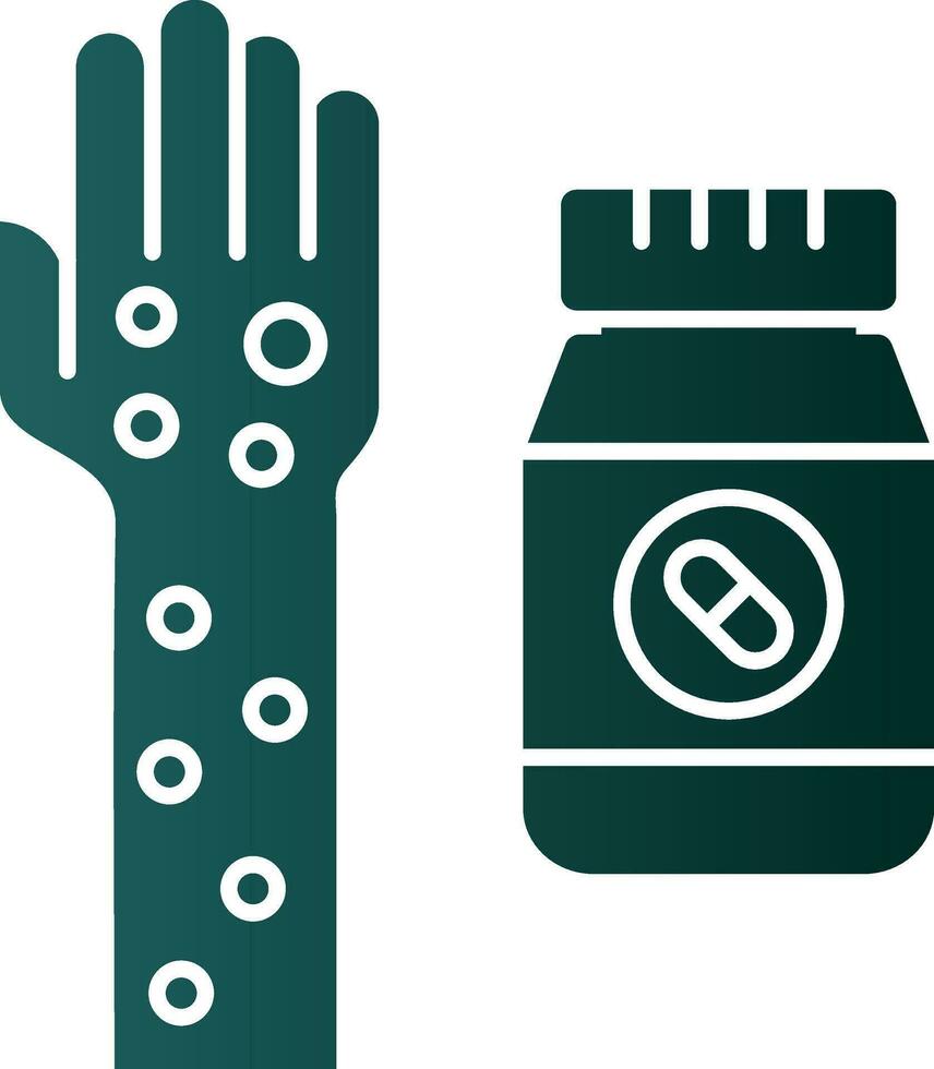 Drug allergy Vector Icon Design