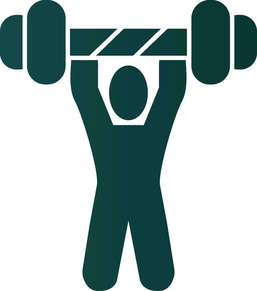 Weightlifting Vector Icon Design