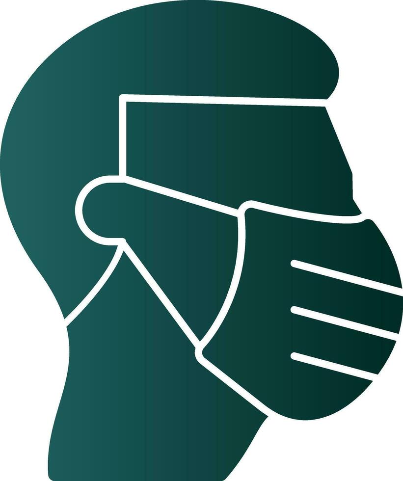 Face mask Vector Icon Design
